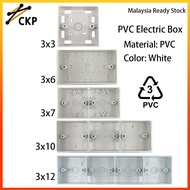 Mounting Box Internal Box/ Electrical Box/ Wall Mount/ Surface Box/ PVC Box 3x3 3x6 3x7 3x10 3x12