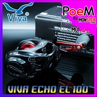 รอกหยดน้ำ วีว่า VIVA ECHO CASTING REEL ER100/EL100 (มีทั้งหมุนซ้ายและหมุนขวา)