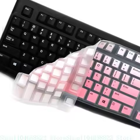 Dustproof Waterproof Transparent Silicone Keyboard Cover Skin Protectors for K120 MK120 Corded Keybo