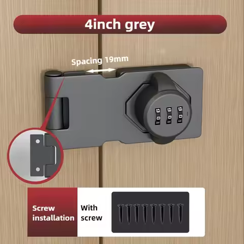 1PCS Security Cam Lock Anti-Theft Household 1000 Group Combination Lock Zinc Alloy Password Drawer L