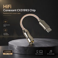ALAC Cable DAC HiFi USB Type C to 3.5mm Adapter Conexant CX31993 Chip - CX-PRO