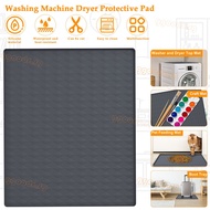 Washer and Dryer Top Cover Silicone Washer Top Protector 23.6×19.7×0.5 Inch Washing Machine Dust-Proof Top Cover Foldable Dryer Top Protector for Bathroom SHOPABC6940