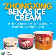 Cup Kertas Aiskrim Paper Cup Icecream Tiada Penutup Brand ZHONG GXING 1 BOX