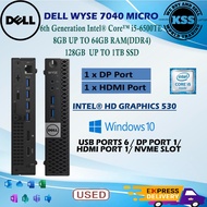 DELL WYSE 7040 MICRO PC CPU CORE i5-6500TE (6th Gen) UPTO 32GB RAM / 1TB SSD Win 10
