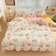 Alls Wonderland ชุดเครื่องนอน 4in1 ลาย Toy Story Kitty/Snoppy/Stitch ชุดผ้าปูที่นอน ชุดผ้าคลุมเตียง