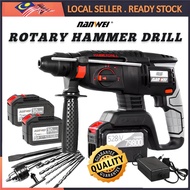 NANWEI ROTARY HAMMER 3 Mode 3 in 1 Cordless Brushless Electric Drill Impact 26mm Gerudi Tukul Impak