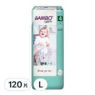 Bambo Nature 伴寶樂 Green 大容量褲型紙尿布 第4階段  L  120片