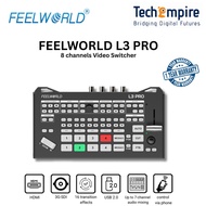 FEELWORLD L3 PRO Video Switcher is built for high-demand productions, with 8 channels supporting 4xS