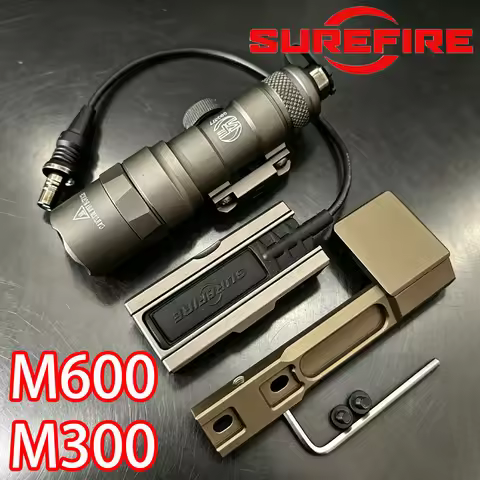 SF M600 M300 Series Tactical Flashlight M600B M300B LED White Light Fit 20MM Rail Rifle Scout Light 