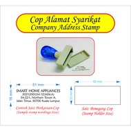 Self Ink Rubber Stamp / Company Stamp / Cop syarikat / Company Address Stamp / Cop Murah