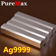 new PureMax 10g High Purity Pure Silver Silver Bars Silver Lngot With Stamp Ag999 Sterling Silver Bu