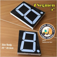 MERAH Seven 7 segment 5 inc red segment 5" seven 7 segment 5 inc