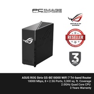ASUS ROG Strix GS-BE18000 WiFi 7 Tri-band Router, 18000 Mbps, 8× 2.5G Ports,2.0GHz Quad Core,3 YW