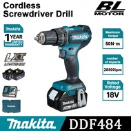 (100% original)Makita Cordless Drill DDF484 18V Lithium Battery Brushless impact drill Household power tools high power electric screwdriver