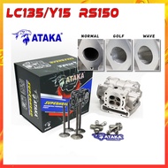 ATAKA RACING SUPER HEAD LC135 Y15ZR RS150 CNC PORTING (19/22) (22/25) (23/26) (24/27) (25/28)
