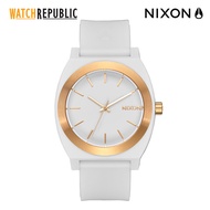 Nixon Time Teller Opp White Rubber Analog Quartz Watch For Unisex NA13615169-00