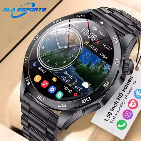 Smart Watch 5 Pro GPS Smartwatch Men 360*360 AMOLED Screen Heart Rate Monitor Bluetooth Call IP67 Wa