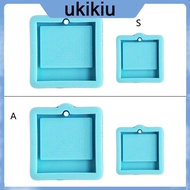 UKI Creative Photo Frame Keychain Epoxy Resin Mold Handmade Pendants Silicone Mould DIY  Jewelry Nec