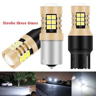 10pcs Reversing light T15 T20 1156 W16W P21W W21W Strobe 3 time LED T16 Bulb Strobe LED Backup Rever
