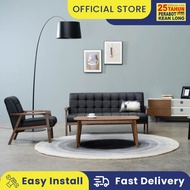 KLSB Sofa 1+2+3 Settee / Sofa Kayu Solid / Sofa kusyen / Solid Wood Sofa / Full Solid Sofa