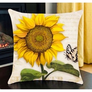 Sunflowers throw pillow cover 45x45cm