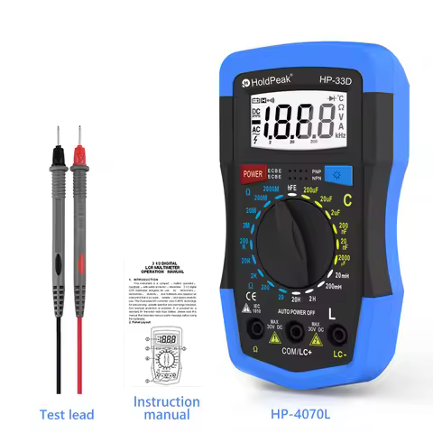 HP 4070L 3 1/2 DIGITAL LCR MULTIMETER Resistance, Capacitance, Inductance, Transistor HFE Test, Indi