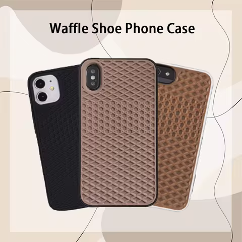 Case For iPhone 15 14 13 12 11 Pro Max Mini X XS XR Waffle Shoe Sole Phone Case For iPhone 6 7 8 Plu