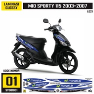 Sticker Striping Yamaha Mio Sporty 2003-2007 Variasi Movistar SY001001