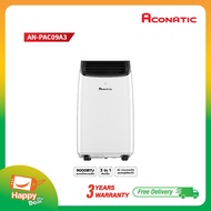 ใหม่ Aconatic แอร์เคลื่อนที่ ขนาด 9000 BTU Portable Air Conditioner รุ่น AN-PAC09A3 เย็นเร็ว ทำงานเงียบ (รับประกันคอมเพรสเซอร์ 3 ปี)