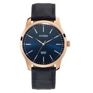 [Powermatic] Citizen BH5003-00L Analog Quartz Blue Dial Rose Gold Tone Leather Men's Watch