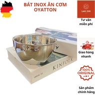 Stainless steel bowl, heat-resistant stainless steel bowl, insulated bowl, OYATTON thermos bowl. sta