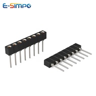 5pcs 1X40P Round Female IC Crystal Socket Breakable Tin Plated L7.43  L9.7  L11.75  L17.8 for Pin Di