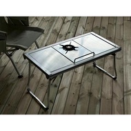 Outdoor Camping Folding Table, Lightweight Stainless Steel Table, IGT Frame Table, Suitable for snow