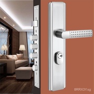 Anti-Theft Door Lock Suit Household Universal Lock Entry Door Rural Large Iron Door Handle Lock Indoor Lock Body Lock Cylinder