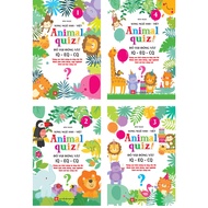 Book - Combo of 4 Animal quiz books! (Bilingual English-Vietnamese) - Animal quiz IQ - EQ - CQ - Epi