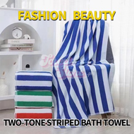 Two-tone striped cannon towel bath tuwalya towel for adulth bath