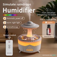 7 Color Rain Cloud Humidifier Water Drip Pelembap LED Night Light USB Aroma Purifier Ultrasonic Diff