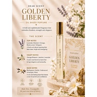 Dear Scent Golden Liberty | 10ml Perfume | Long Lasting Perfume | Oil Based Perfume | Travel Friendl
