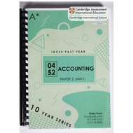 Past Year Papers Accounting 0452 10yr3v