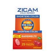 Zicam Cold Remedy Zinc Rapidmelts, Cherry Flavor, Homeopathic, Cold Shortening Medicine, Shortens Co