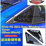 Honda Civic FE 2022 Rear Triangle Mirror Cover Cover Shutter for 11th gen Civic FE 1.5E 1.5V 1.5RS C