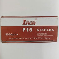 Straight needle box F15 nails 1.26x15mm LIGAO box of 5000