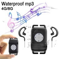 Mini MP3 Player IPX8 Waterproof Swimming Sport Portable Music Player FM Radio USB Cable Bag Swimming