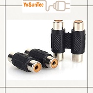 Audio H RCA Jack 2 Way RCA Connection Connector 2-2 RCA H Connector Jack