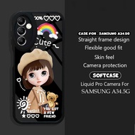 Samsung A34 5G Case Motif [CUTE] 2D Latest Samsung A34 5G Casing Softcase Samsung A34 5G Softcase Gl