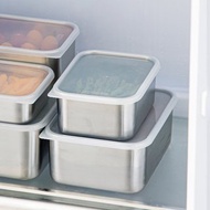 日本霜山 304不鏽鋼速凍保鮮盒(深型S)-1000ml-3入