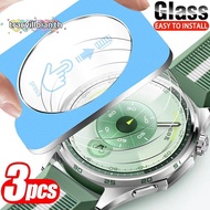 TRACYILLOIAN 3Pcs Tempered Glass Films, Easy Install Kit Anti-Scratch Screen Protector, 41/46MM With