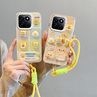 Suitable for Glory X9B Cute Bear Magic7Lite Girls High-value Phone Case x7c Light Luxury Three-dimen