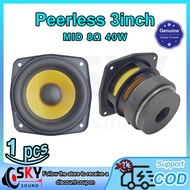 SKYSOUND Peerless 3 inches Midrange Speaker 8Ω 40W Car Speaker 3 inch Midrange Audio Speaker