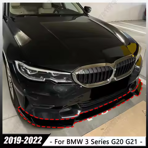 New Style Front Bumper Lip Spoiler Splitter For BMW 3 Series G20 G21 330e 320d 318d 330d 320d 2019-2